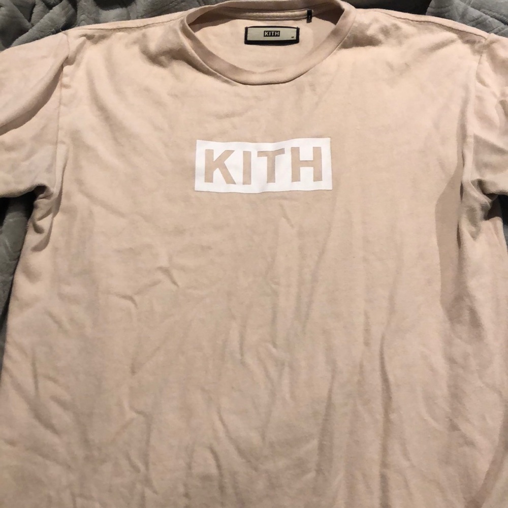 Kith peach Box Logo